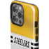 NFL Pittsburgh Steelers White Striped iPhone 15 Pro Impact Case